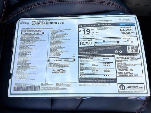 New 2025 Jeep Gladiator Rubicon image 15