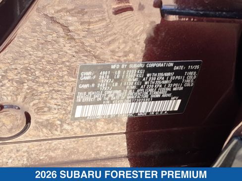 Certified 2026 Subaru Forester Premium AWD/4WD image 28