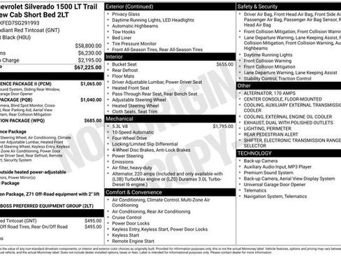 Used 2025 Chevrolet Silverado 1500 LT Trail Boss w/ Convenience Package II AWD/4WD image 39