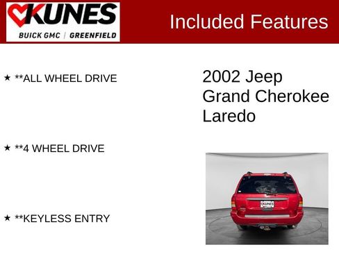 Used 2002 Jeep Grand Cherokee Laredo AWD/4WD image 2