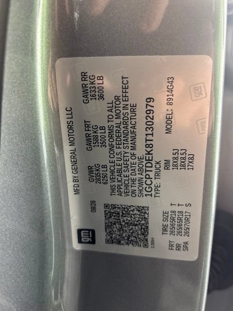 New 2026 Chevrolet Colorado Z71 w/ Technology Package AWD/4WD image 19
