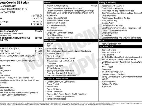 Certified 2025 Toyota Corolla SE w/ Convenience Package FWD image 33