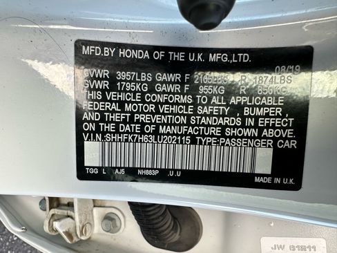 Used 2020 Honda Civic EX image 19