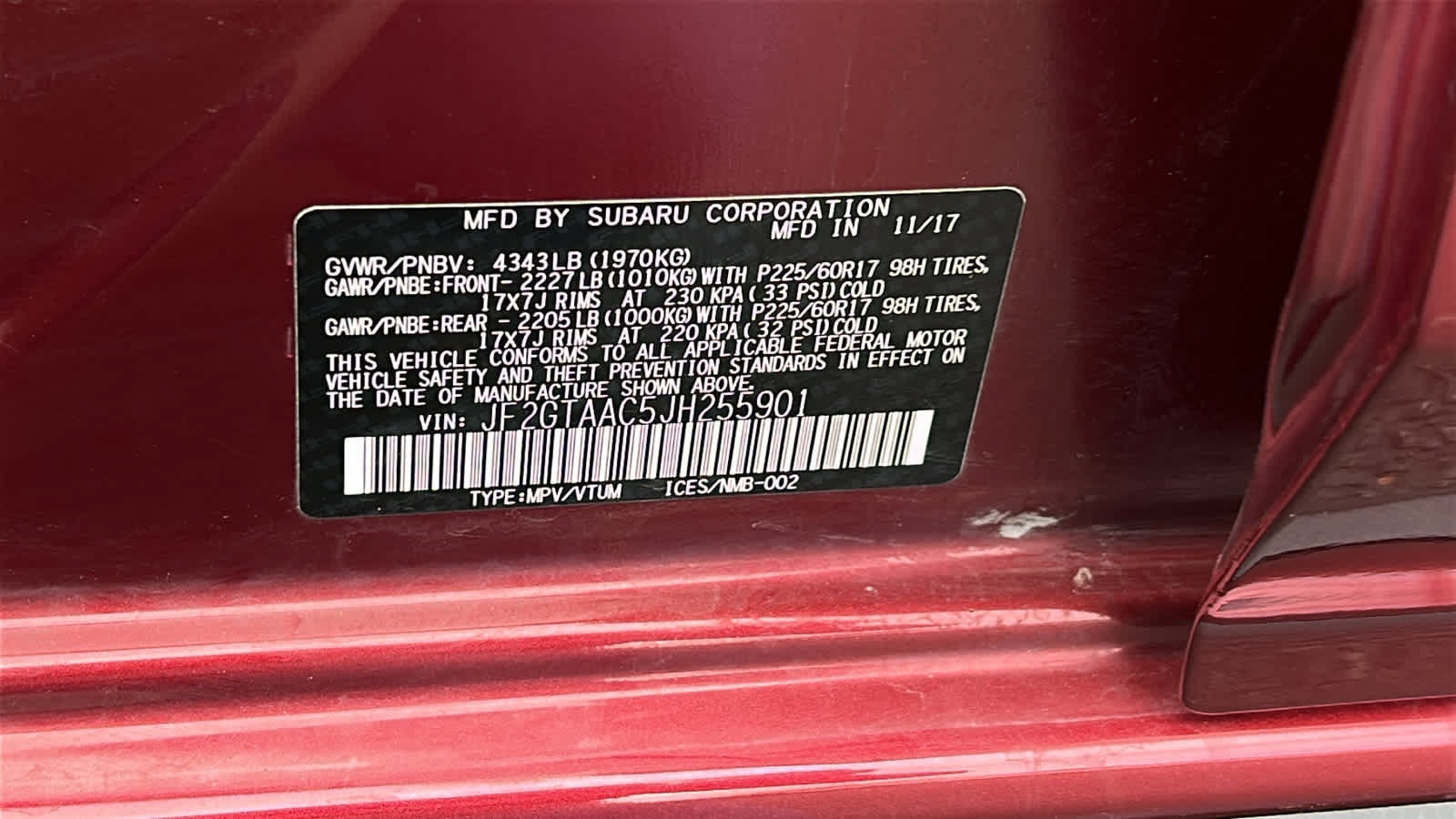 Used 2018 Subaru Crosstrek 2.0i AWD/4WD image 30
