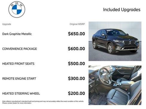 Certified 2023 BMW X4 xDrive30i w/ Convenience Package image 3