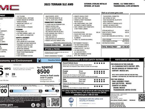 Used 2023 GMC Terrain SLE w/ Driver Convenience Package AWD/4WD image 2