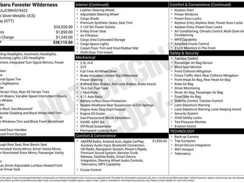 Used 2024 Subaru Forester Wilderness AWD/4WD image 33