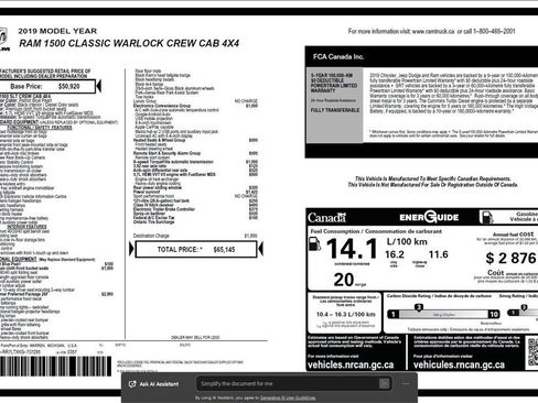 Used 2019 RAM 1500 Classic Warlock image 6