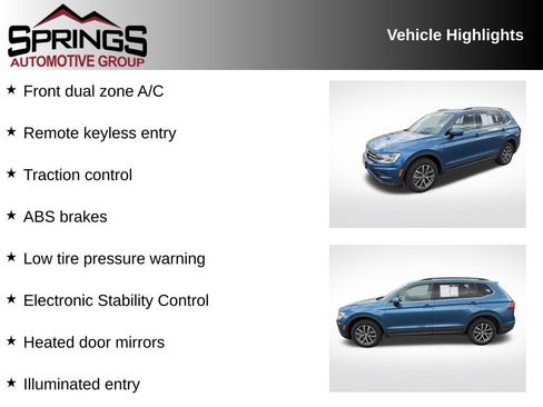 Used 2019 Volkswagen Tiguan SE AWD/4WD image 2