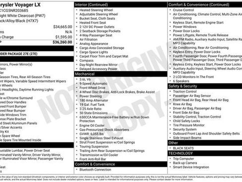 Used 2022 Chrysler Voyager LX FWD image 65