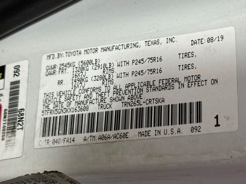 Used 2019 Toyota Tacoma SR RWD image 39