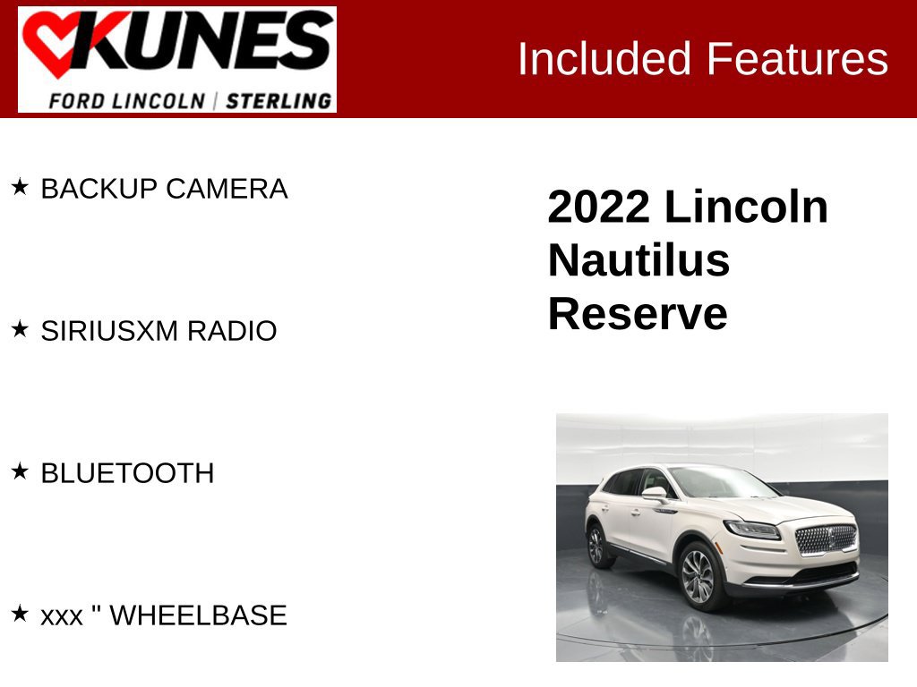 Used 2022 Lincoln Nautilus Reserve w/ Equipment Group 201A FWD image 3