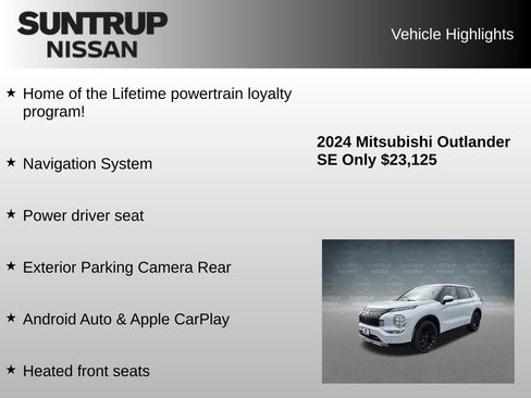 Used 2024 Mitsubishi Outlander SE image 7