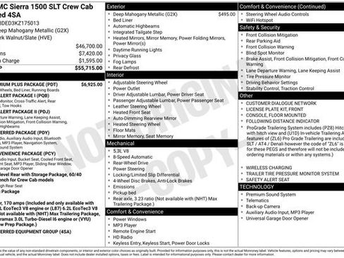 Used 2019 GMC Sierra 1500 SLT w/ SLT Premium Plus Package image 46