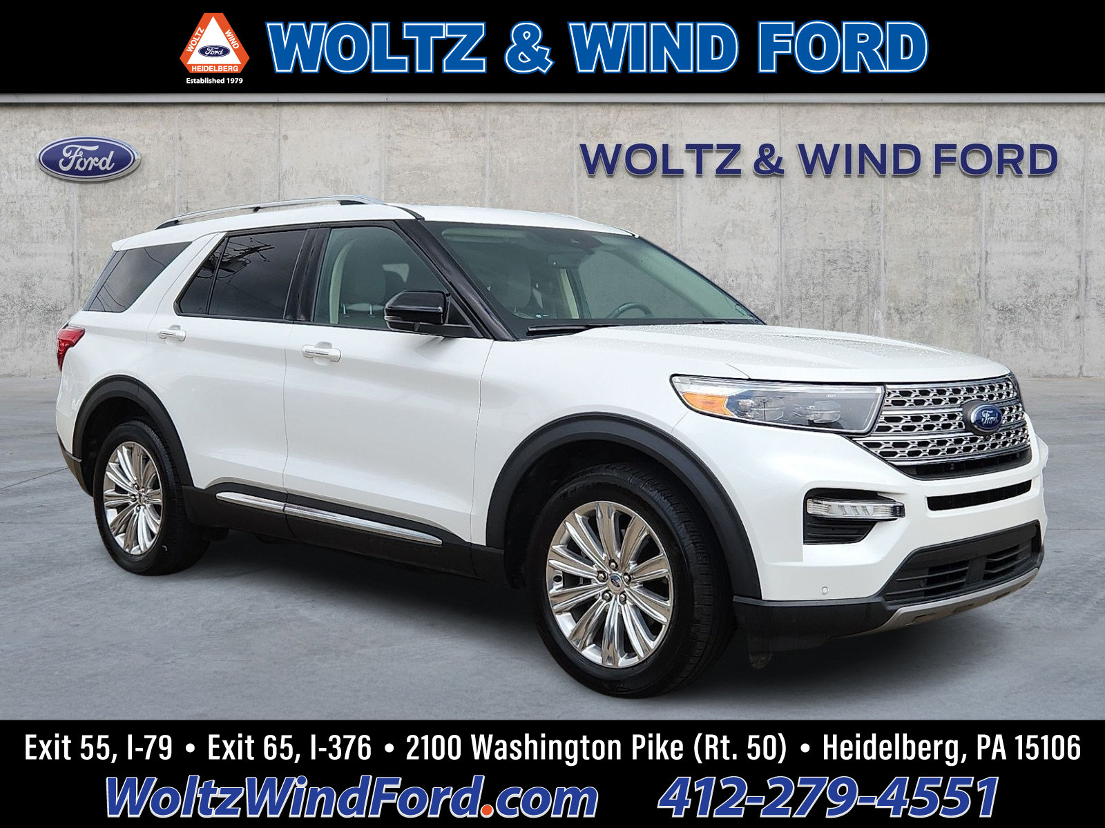 Used 2021 Ford Explorer Limited w/ Equipment Group 301A AWD/4WD image 1