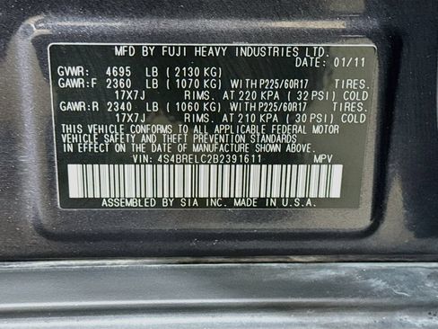 Used 2011 Subaru Outback 3.6R Limited AWD/4WD image 39