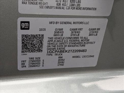 New 2026 Chevrolet Silverado 1500 Custom w/ LPO, Dark Essentials Package image 18