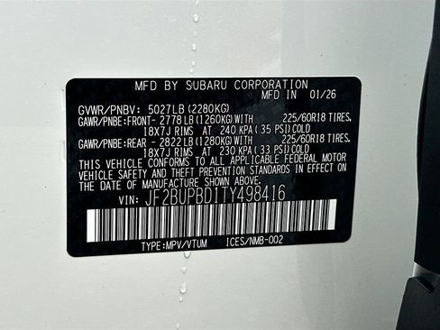 New 2026 Subaru Outback Premium image 31