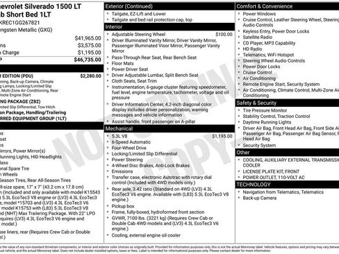 Used 2016 Chevrolet Silverado 1500 LT w/ All Star Edition AWD/4WD image 6
