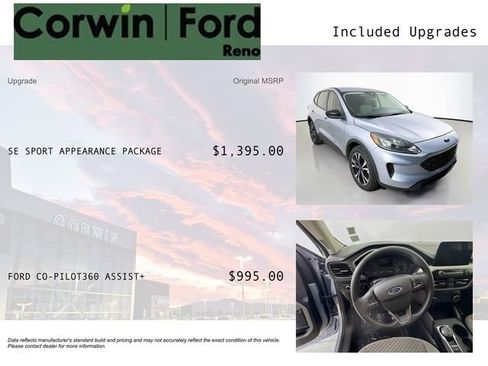 Certified 2022 Ford Escape SE w/ SE Sport Appearance Package image 3