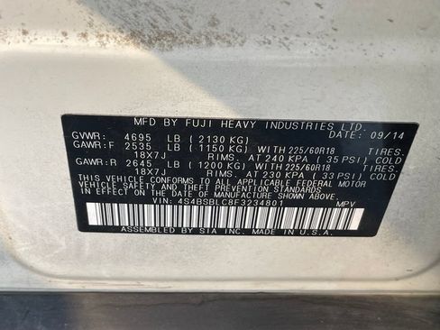 Used 2015 Subaru Outback 2.5i Limited AWD/4WD image 10