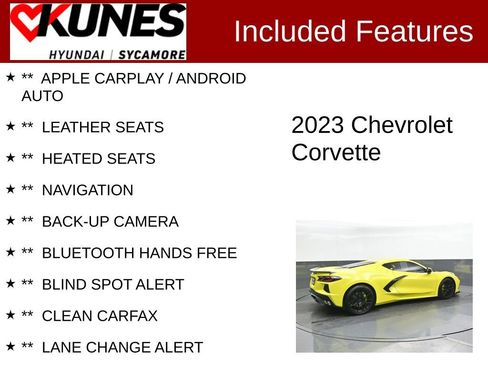 Used 2023 Chevrolet Corvette Stingray Premium Cpe w/ 3LT RWD image 2