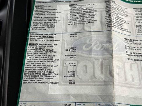Certified 2021 Ford F150 Lariat w/ Equipment Group 502A High AWD/4WD image 38
