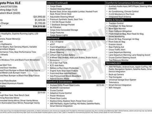 Used 2026 Toyota Prius XLE image 3