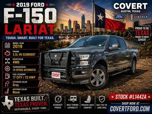 Used 2019 Ford F150 Lariat w/ Equipment Group 502A Luxury AWD/4WD image 1