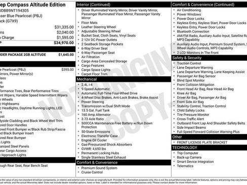 Used 2022 Jeep Compass Latitude AWD/4WD image 19