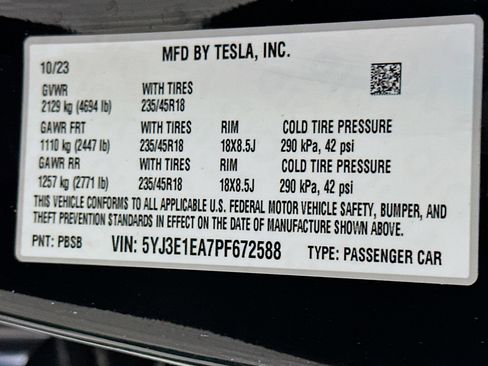 Used 2023 Tesla Model 3 Standard Range RWD image 12