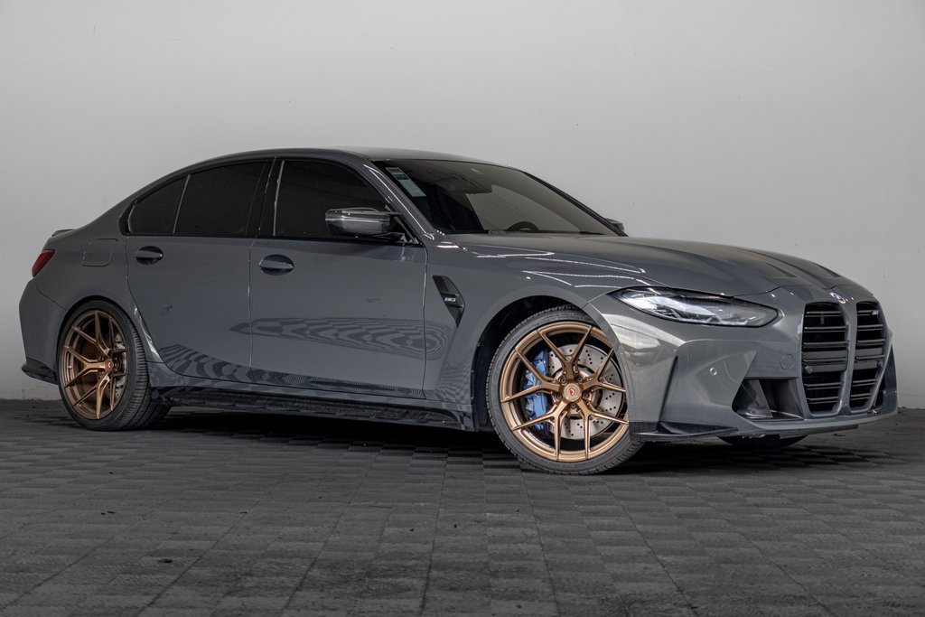 Used 2023 BMW M3 w/ M Carbon Exterior Package RWD image 2
