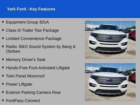 Used 2021 Ford Explorer Limited w/ Equipment Group 301A AWD/4WD image 2