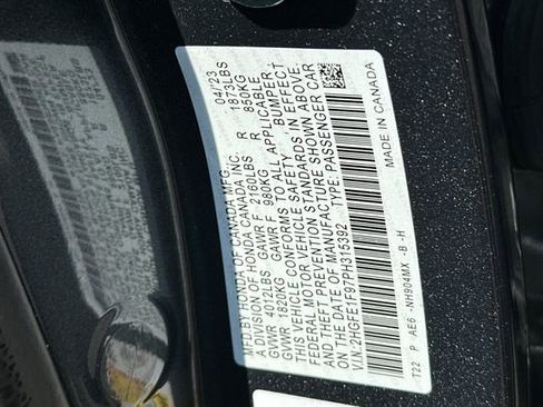 Certified 2023 Honda Civic Touring image 31