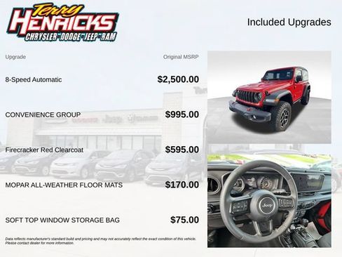 Used 2025 Jeep Wrangler Rubicon w/ Convenience Group AWD/4WD image 8
