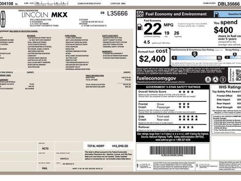 Used 2013 Lincoln MKX FWD w/ Wood Pkg image 12