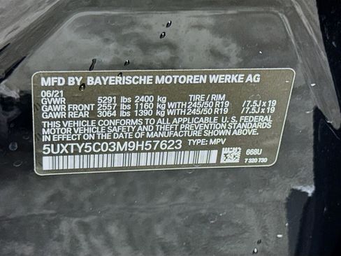 Certified 2021 BMW X3 xDrive30i w/ Convenience Package image 33