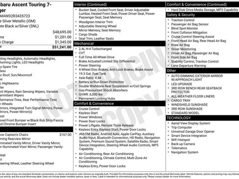Used 2024 Subaru Ascent Touring image 35