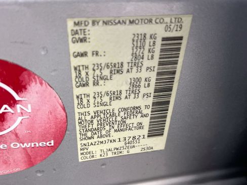 Used 2019 Nissan Murano S FWD image 27