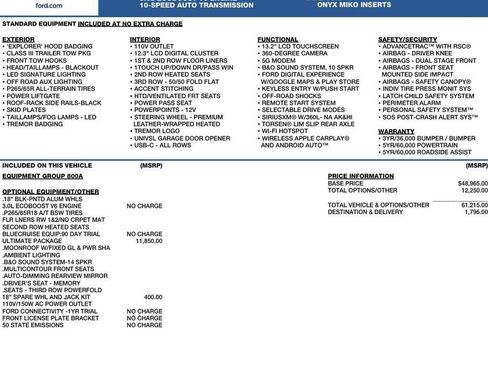 New 2026 Ford Explorer Tremor w/ Tremor Ultimate Package AWD/4WD image 2