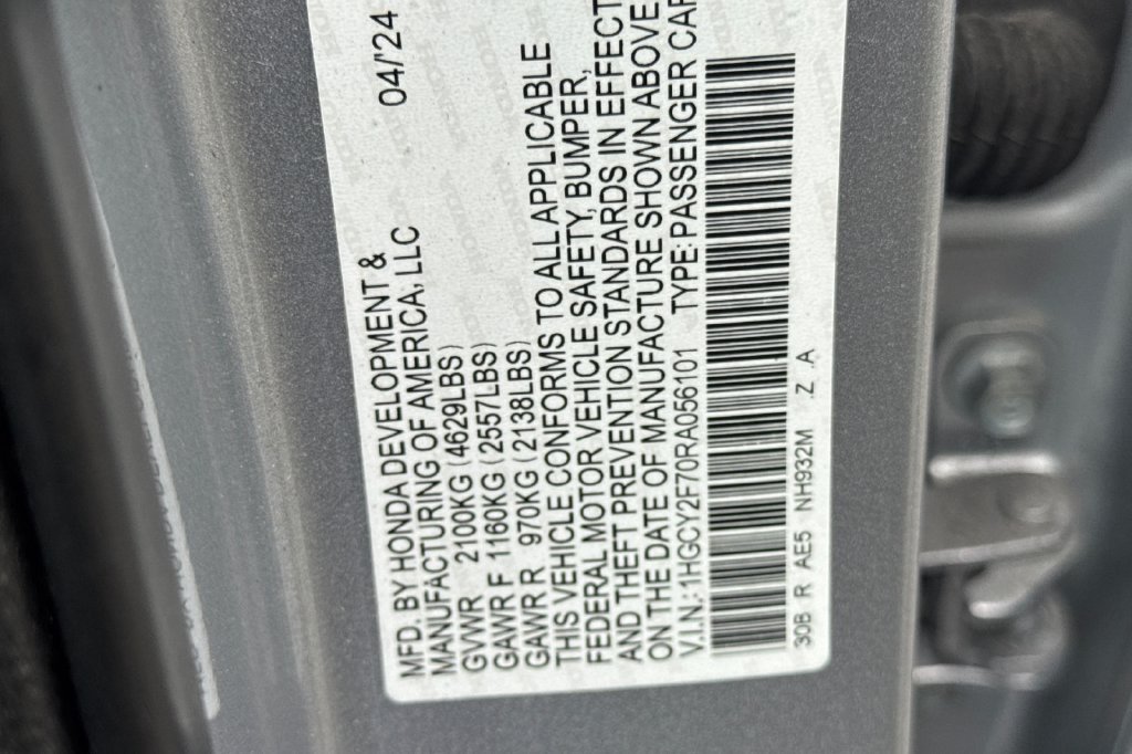 Certified 2024 Honda Accord Sport image 34