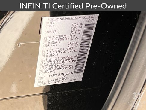 Certified 2026 INFINITI QX60 Luxe w/ Cargo Package image 34