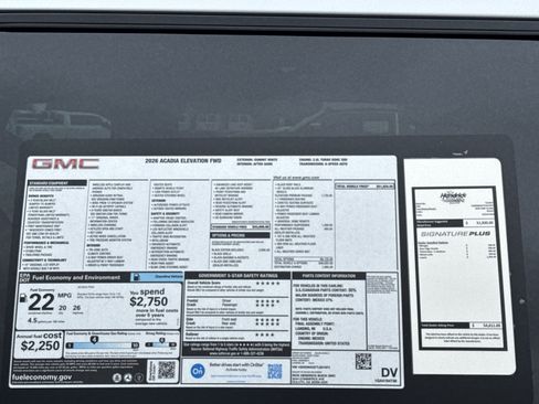New 2026 GMC Acadia Elevation w/ Black Edition FWD image 39