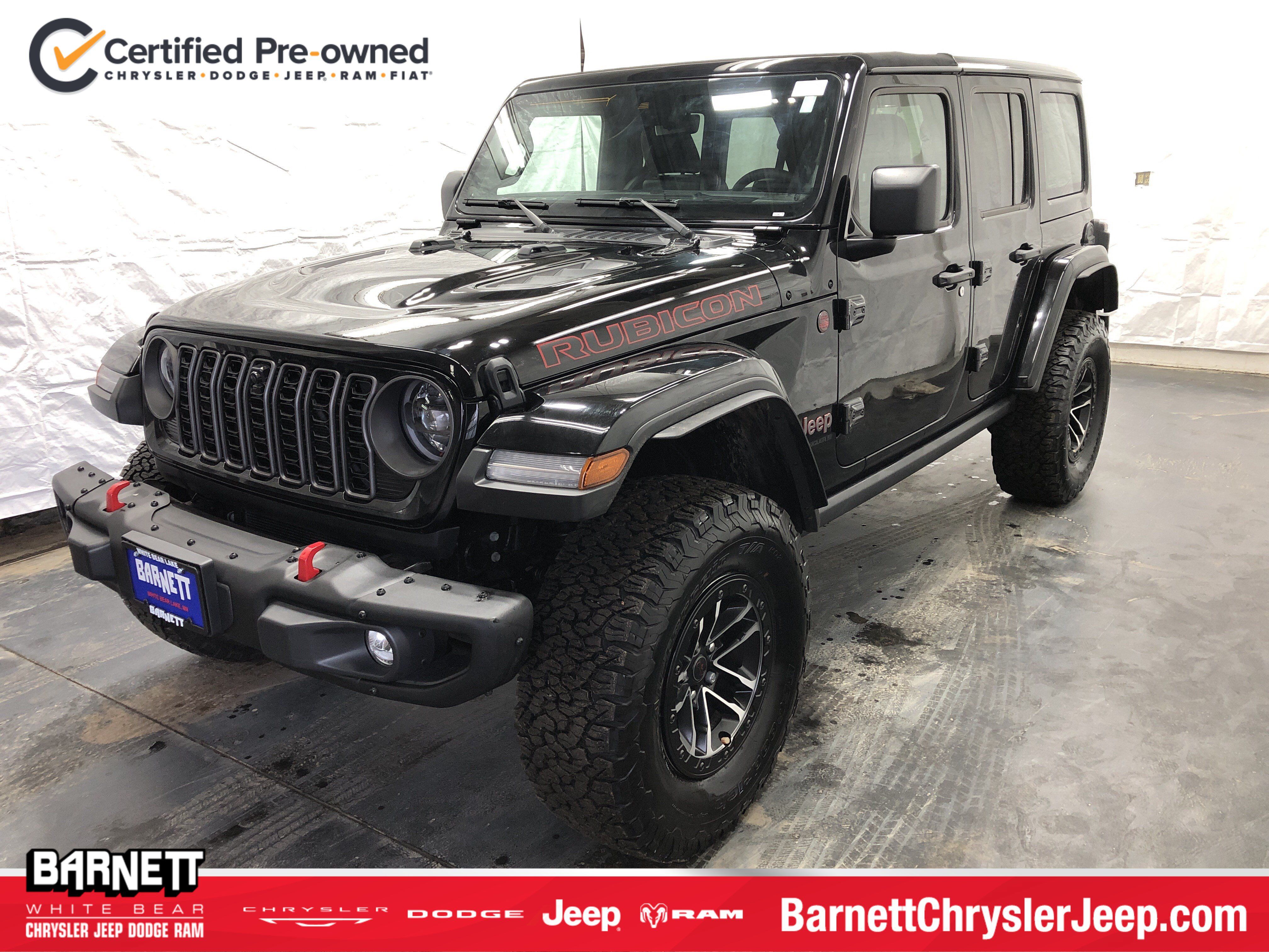 Certified 2024 Jeep Wrangler Unlimited Rubicon AWD/4WD image 1