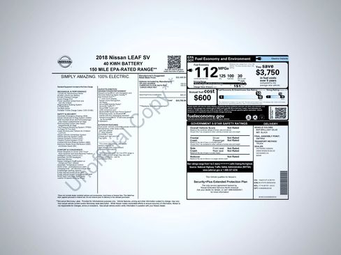 Used 2018 Nissan Leaf SV image 11