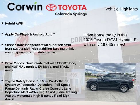 Used 2025 Toyota RAV4 LE AWD/4WD image 6