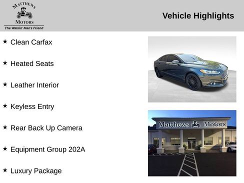 Used 2016 Ford Fusion SE w/ Equipment Group 202A FWD image 11