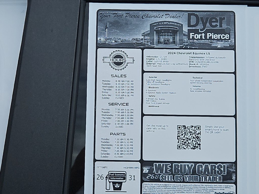 Certified 2024 Chevrolet Equinox LS w/ LS Convenience Package FWD image 25