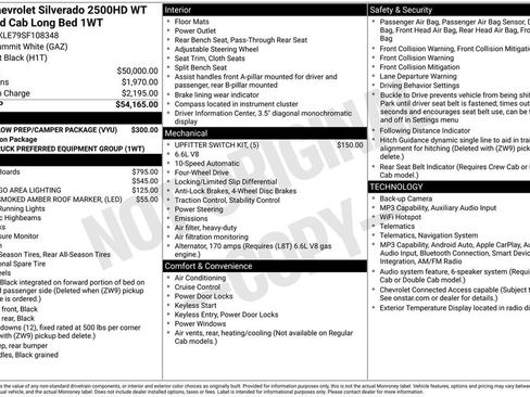 Used 2025 Chevrolet Silverado 2500 W/T w/ Snow Plow Prep/Camper Package image 12