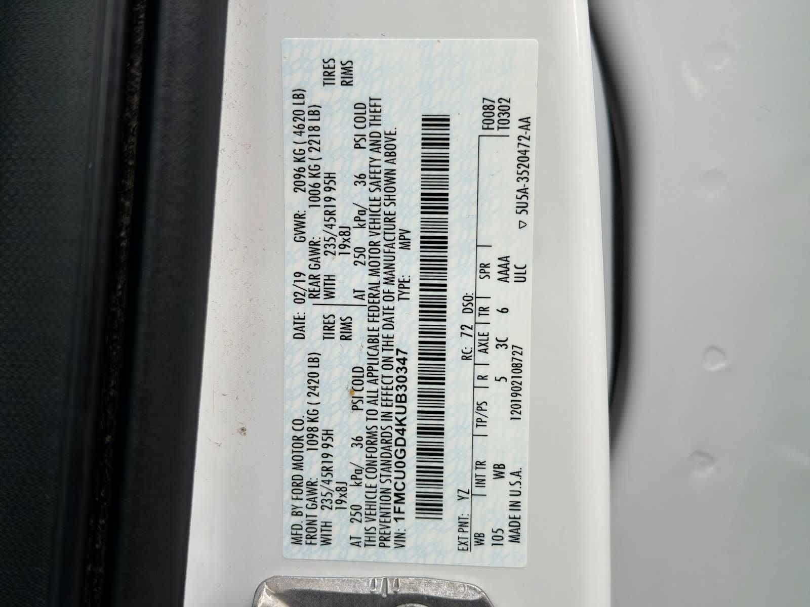 Used 2019 Ford Escape SE FWD image 29